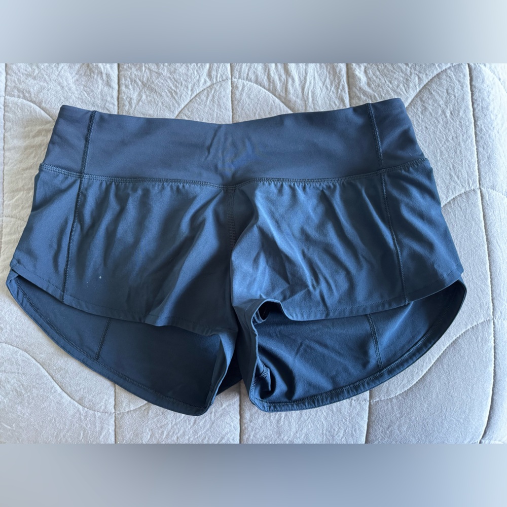 Women's Lululemon Athletica Navy Speed Up Low-Rise Lined Short 2.5”